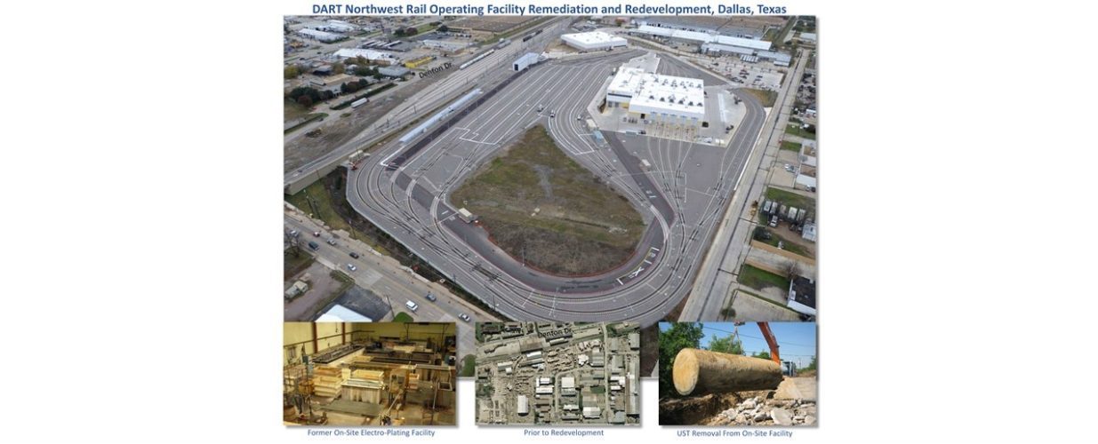 graphic of DART Northwest rail operating facility remediation and redevelopment